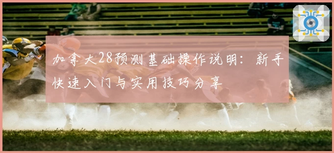 加拿大28预测基础操作说明:新手快速入门与实用技巧分享